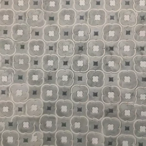 Flower Carrara Mosaic Waterjet