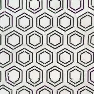 Georama Hexagon Black and White