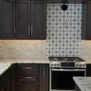 Oriental Polished Marble With Accent Mosaic