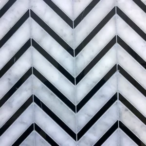 Chevron Carrara and NeroMarquina