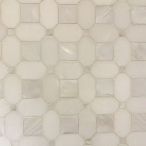 Square dot thassos Mother of Pearl